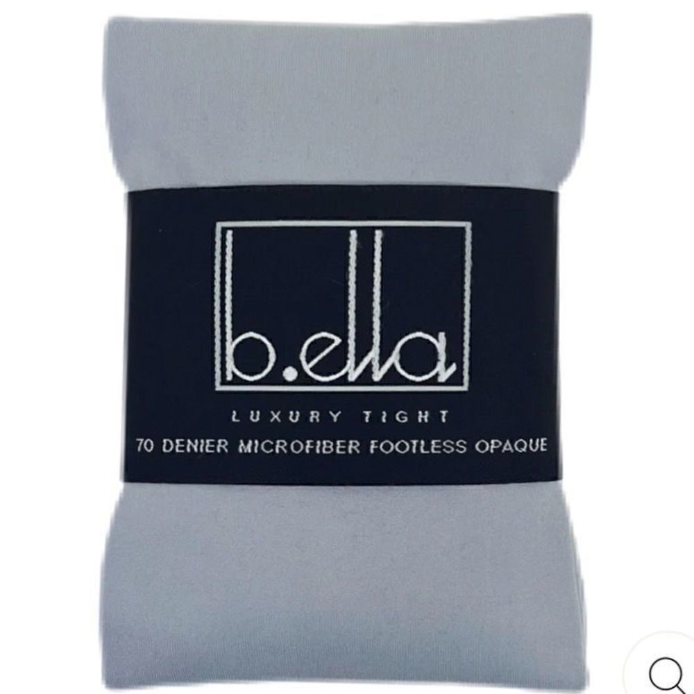 𝅺b.ella Bella Brigida Footless Luxury Tights Small Grey Opaque Microfiber